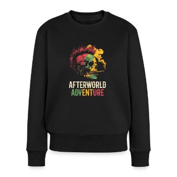 Reggae Skull Afterworld Adventure - Pull Premium bio Femme - noir - Devant - Julia (174cm)