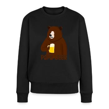 Bear with Beer Brewing Home Brewery - Women's Premium Organic Jumper - black - Front - Julia (174cm)
