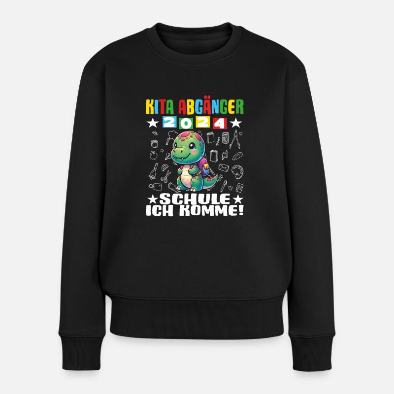 Kita Abgänger 2024 Einschulung 2024 - Frauen Premium Bio Pullover - Schwarz