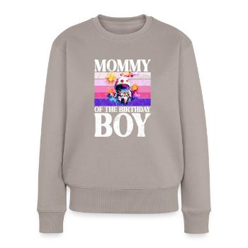 Astronautes de l’espace de la mère de la fille d’anniversaire - Pull Premium bio Femme - taupe - Devant - Julia (174cm)