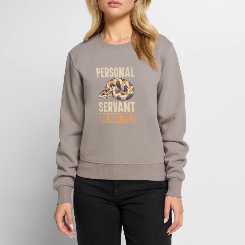 Boule de banane Python Herpétologiste Boule de corail Pull Premium bio Femme