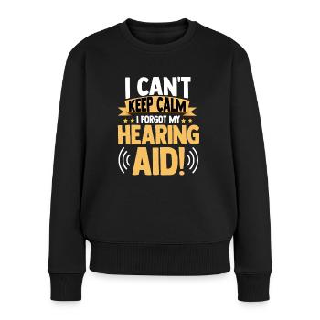 Deaf Pride ASL - Women's Premium Organic Jumper - black - Front - Julia (174cm)