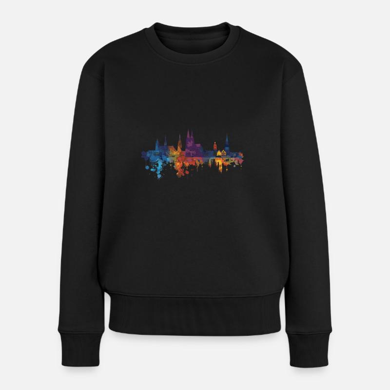 Mainz - Frauen Premium Bio Pullover - Schwarz
