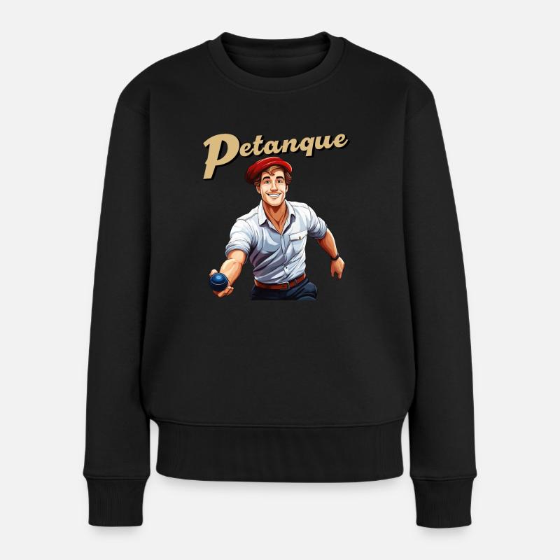 Pétanque Homme - Pull Premium bio Femme - noir