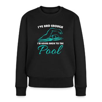 Piscine Triathlon Nageur - Pull Premium bio Femme - noir - Devant - Julia (174cm)