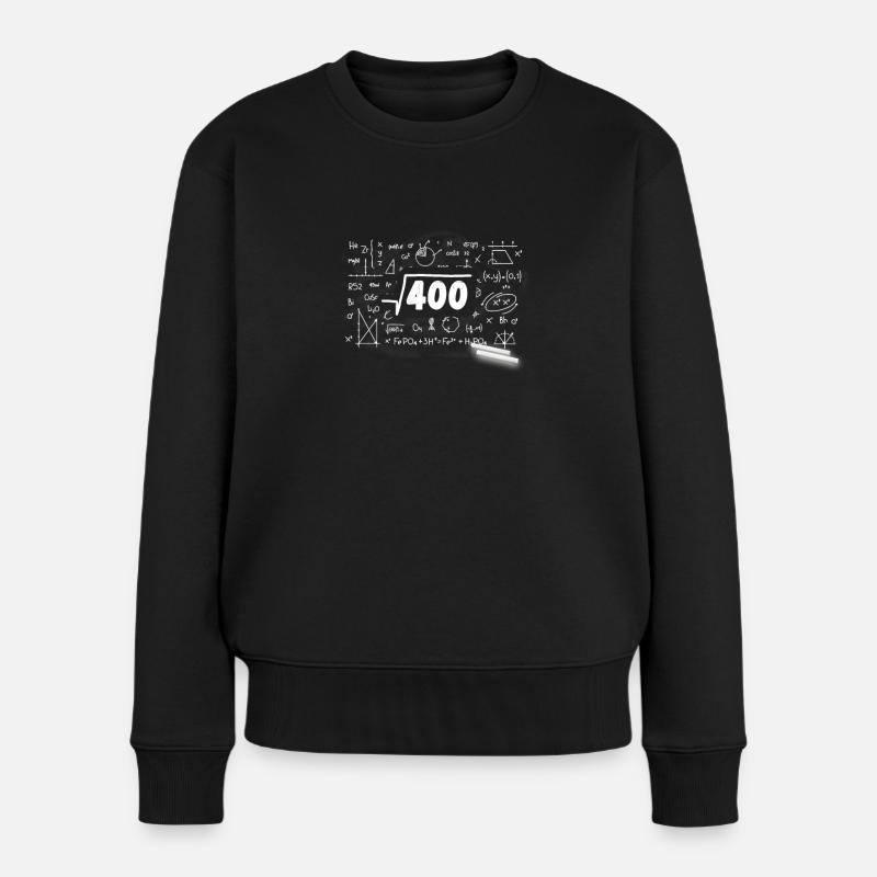 20. Geburtstag Party Geschenk Wurzel aus 400 Years - Frauen Premium Bio Pullover - Schwarz