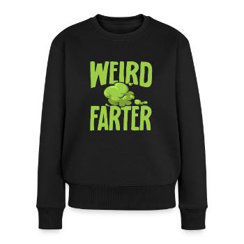 fart farting farting farting - Women's Premium Organic Jumper - black - Front - Julia (174cm)