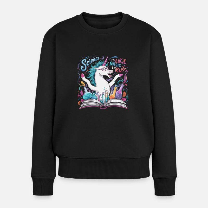 It's Like Magic But Real - Frauen Premium Bio Pullover - Schwarz