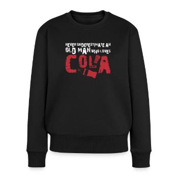 Boissons gazeuses à la limonade Cola Joke - Pull Premium bio Femme - noir - Devant - Julia (174cm)