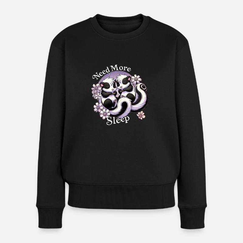 Besoin de plus de sommeil, pyjama avec drôle - Pull Premium bio Femme - noir