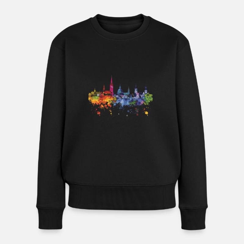 Schwetzingen - Frauen Premium Bio Pullover - Schwarz