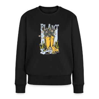 Collectionneur de plantes Plant Plant Lady - Pull Premium bio Femme - noir - Devant - Julia (174cm)