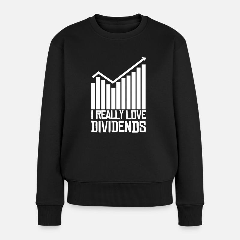 Capitalisme Trader Actions Bourse - Pull Premium bio Femme - noir