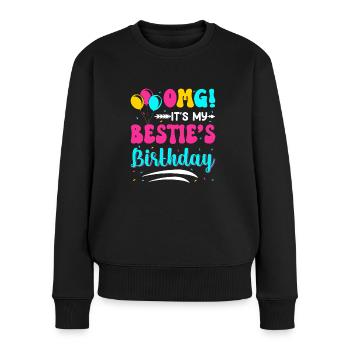 C’est l’anniversaire de ma meilleure amie ! - Pull Premium bio Femme - noir - Devant - Julia (174cm)