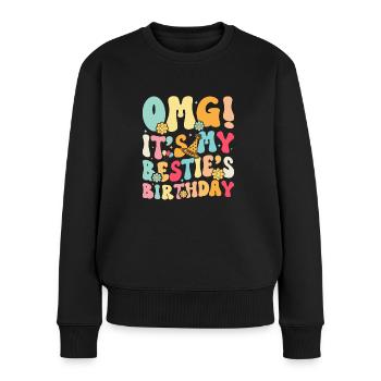 C’est l’anniversaire de ma meilleure amie ! - Pull Premium bio Femme - noir - Devant - Julia (174cm)
