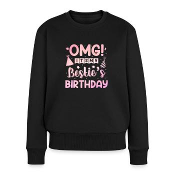 C’est l’anniversaire de ma meilleure amie ! - Pull Premium bio Femme - noir - Devant - Julia (174cm)