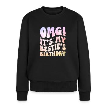 C’est l’anniversaire de ma meilleure amie ! - Pull Premium bio Femme - noir - Devant - Julia (174cm)
