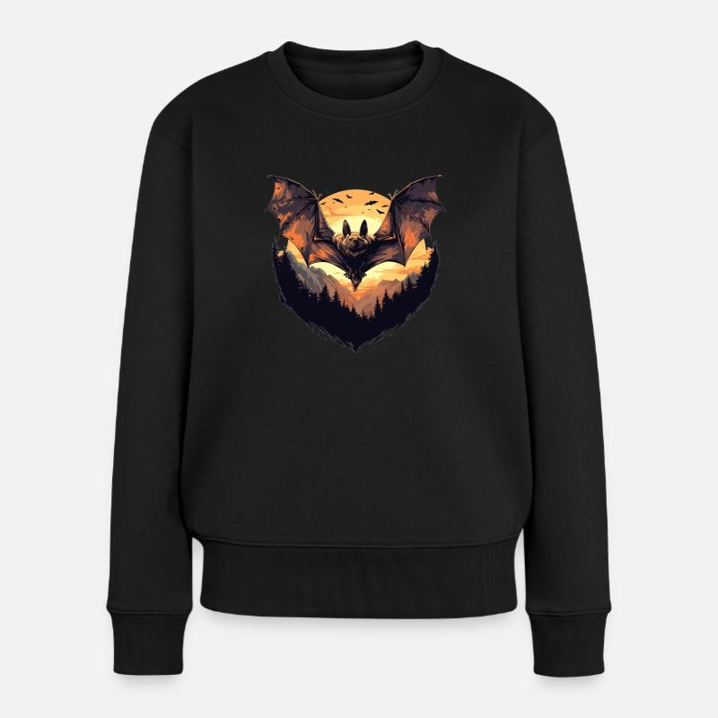 Chauve-souris Chauve-souris - Pull Premium bio Femme - noir