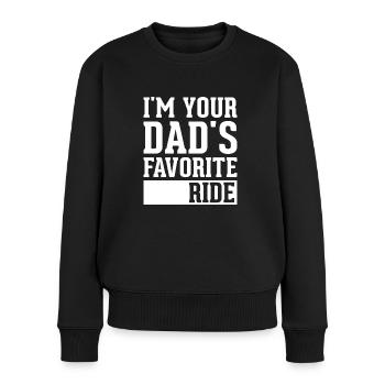 Liebstes Gefährt deines Vater - Frauen Premium Bio Pullover - Schwarz - Vorne - Julia (174cm)