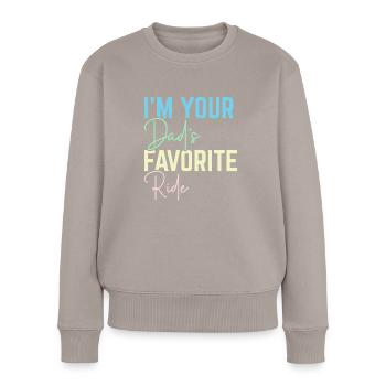Your father's favorite vehicle - Women's Premium Organic Jumper - taupe - Front - Julia (174cm)