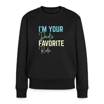 Liebstes Gefährt deines Vater - Frauen Premium Bio Pullover - Schwarz - Vorne - Julia (174cm)