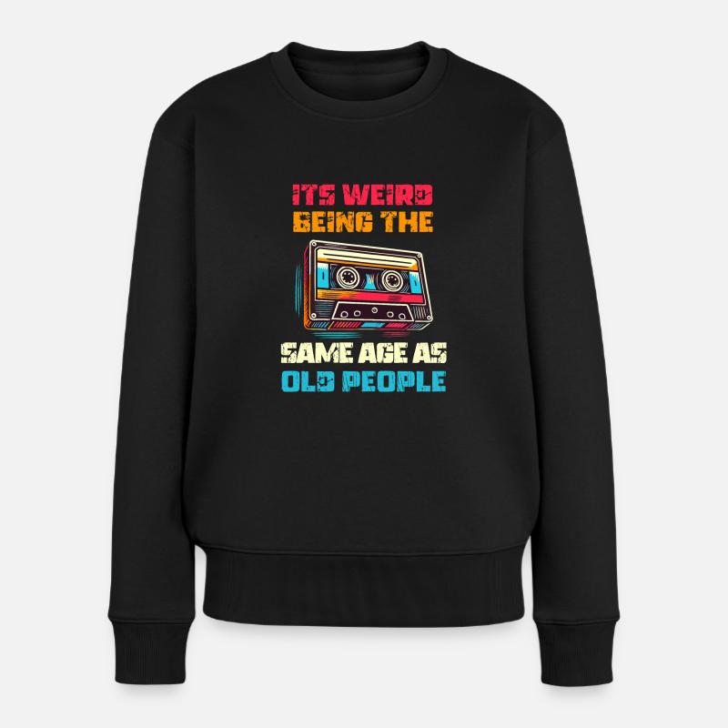 Jahrgang | Klassisch | Klassisch | Alt - Frauen Premium Bio Pullover - Schwarz