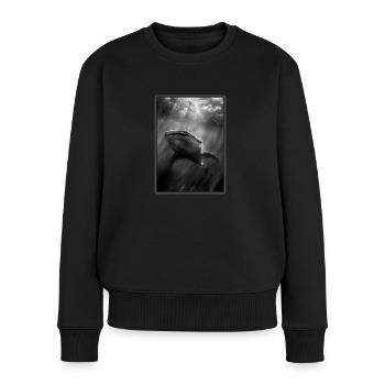 Whale Shark Walhaie Walhai - Frauen Premium Bio Pullover - Schwarz - Vorne - Julia (174cm)