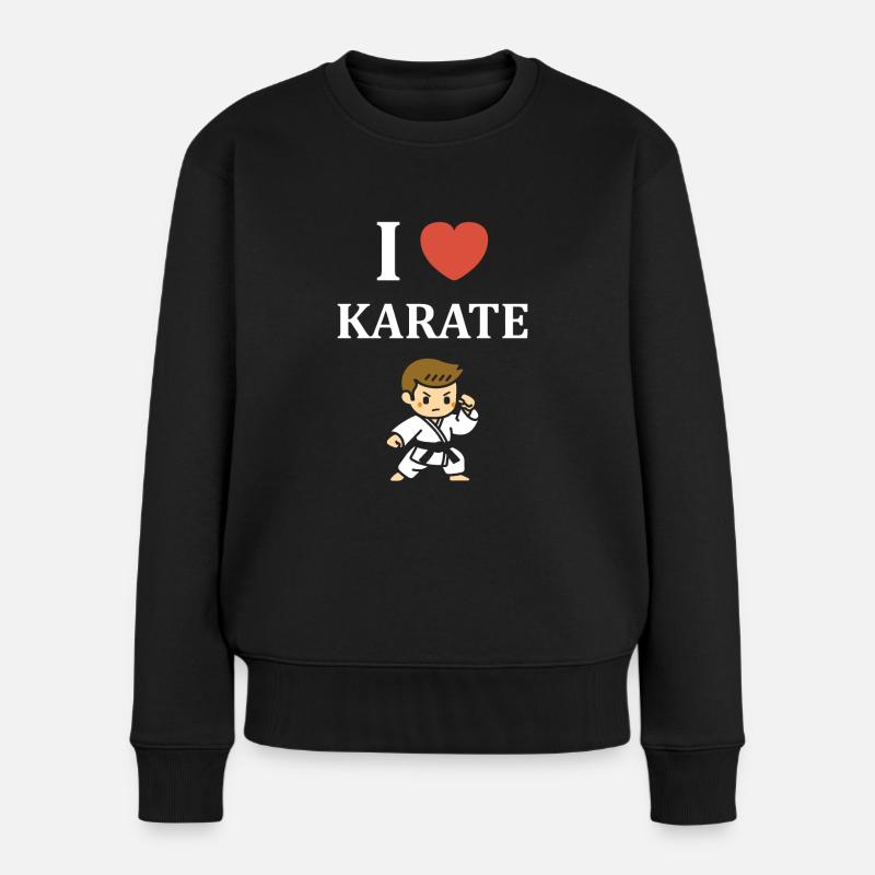 karate - Pull Premium bio Femme - noir