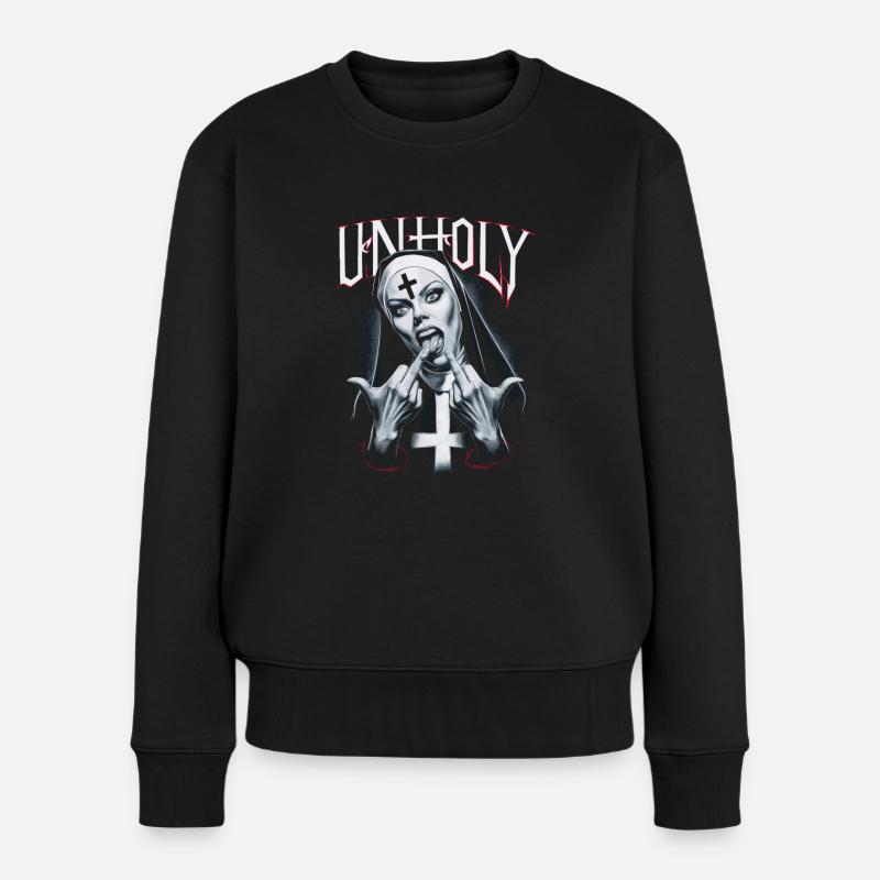 Provocateur et expressif – mode rebelle - Pull Premium bio Femme - noir