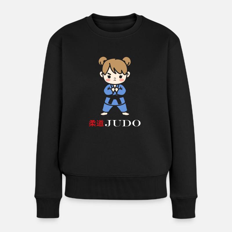 judo - Pull Premium bio Femme - noir