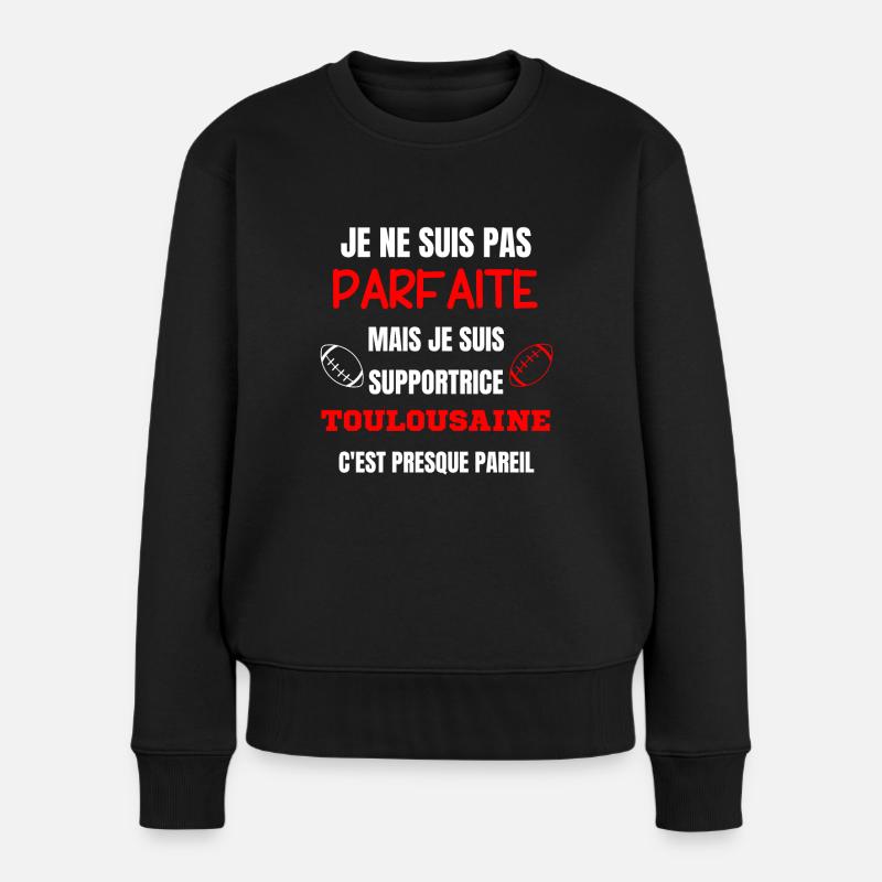 Supportrice Toulousaine Parfaite - Pull Premium bio Femme - noir