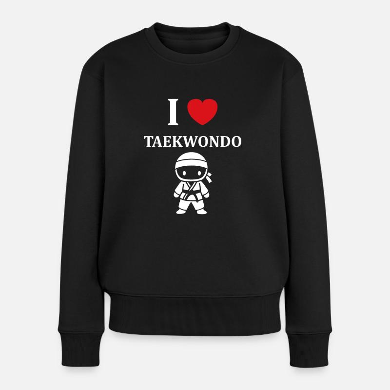taekwondo - Pull Premium bio Femme - noir