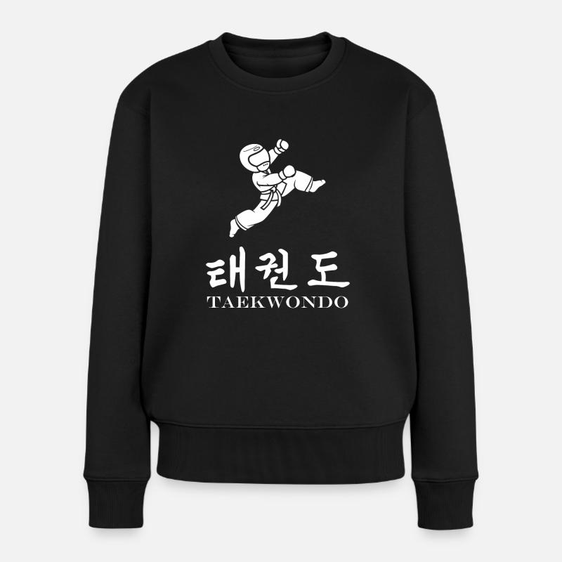 taekwondo - Pull Premium bio Femme - noir