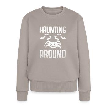 Halloween Costume - Women's Premium Organic Jumper - taupe - Front - Julia (174cm)