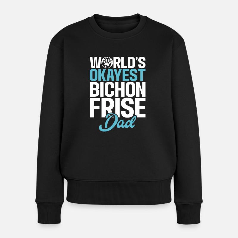 Cadeaux Bichon Frisé - Pull Premium bio Femme - noir