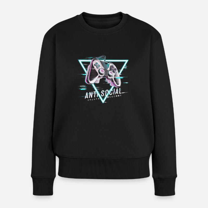 Conception du problème de la manette de jeu - Pull Premium bio Femme - noir