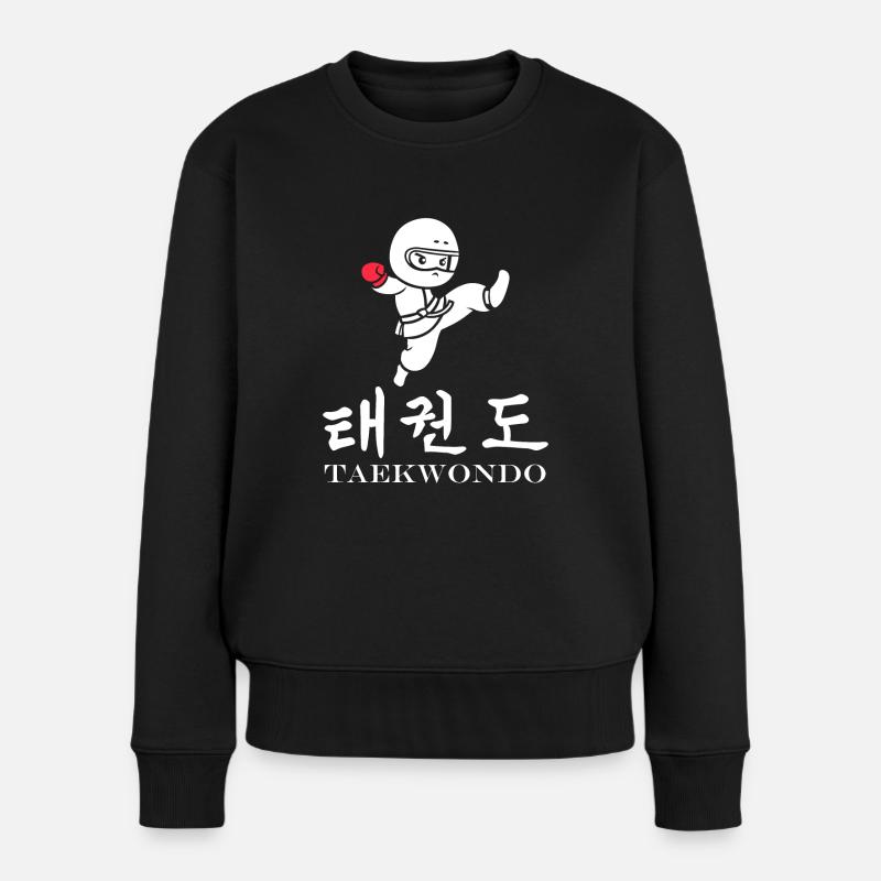 taekwondo - Pull Premium bio Femme - noir
