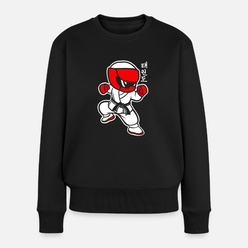 taekwondo - Pull Premium bio Femme - noir
