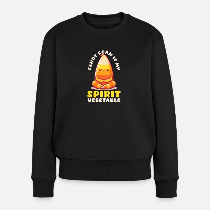 Candy Corn Candy Corn Is My Spirit Vegetable - Women's Premium Organic Jumper - black
