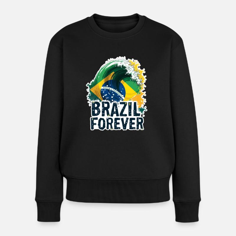 BRASILIEN - Pull Premium bio Femme - noir