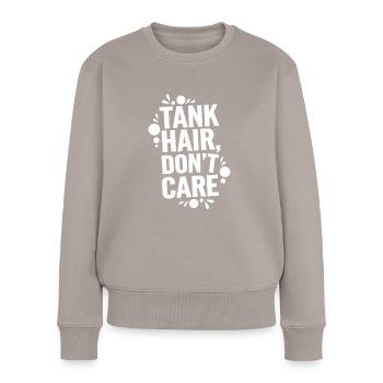 Aquascaping Enthusiast Underwater Gardening - Frauen Premium Bio Pullover - Taupe - Vorne - Julia (174cm)