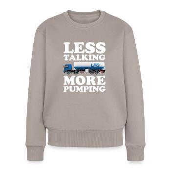 Septic Tank Technician Sewer System Installer - Women's Premium Organic Jumper - taupe - Front - Julia (174cm)