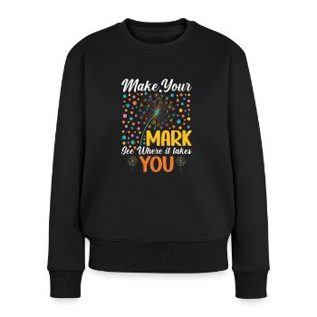 Dot Day Make Your Sign Art Professeur - Pull Premium bio Femme - noir - Devant - Julia (174cm)