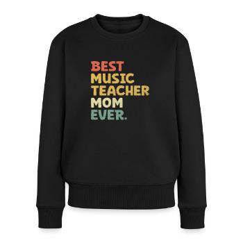 Meilleur professeur de musique maman de tous les temps Musicien Class Teachin - Pull Premium bio Femme - noir - Devant - Julia (174cm)