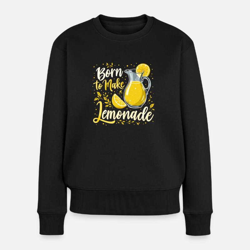 Vibrations rafraîchissantes de la limonade : parfait pour la limonade - Pull Premium bio Femme - noir