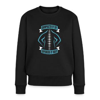 Chiropractor - Women's Premium Organic Jumper - black - Front - Julia (174cm)