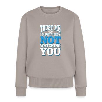 Verschwörung Der Neuen Weltordnung Globale - Frauen Premium Bio Pullover - Taupe - Vorne - Julia (174cm)
