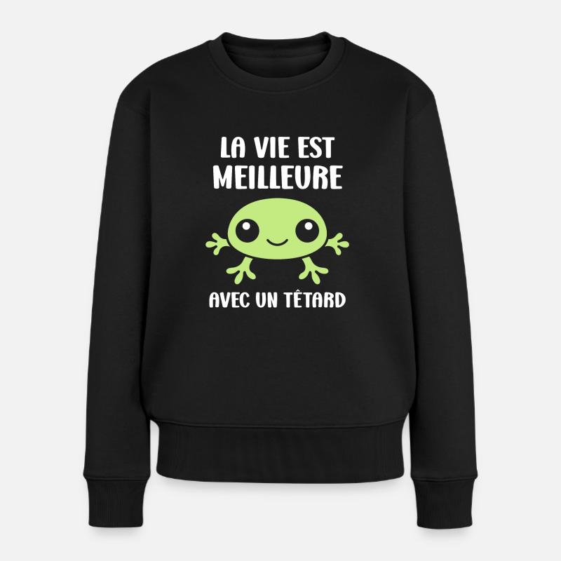 Têtard - Pull Premium bio Femme - noir