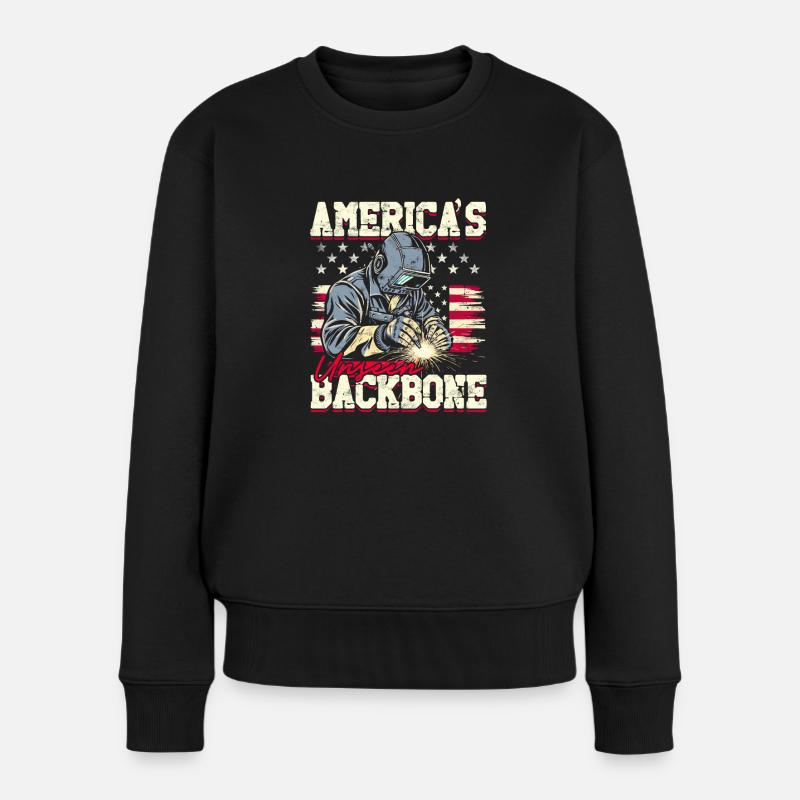 Schweißer Schweißfachmann - Frauen Premium Bio Pullover - Schwarz