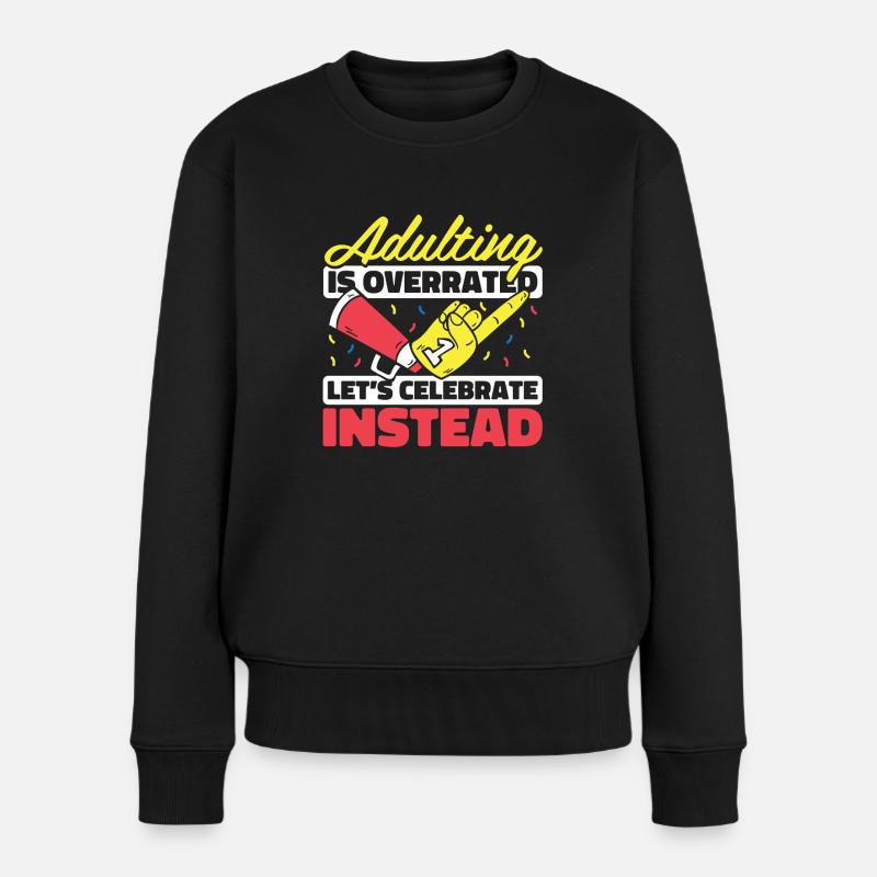 Cheerleader Cheerleading - Frauen Premium Bio Pullover - Schwarz